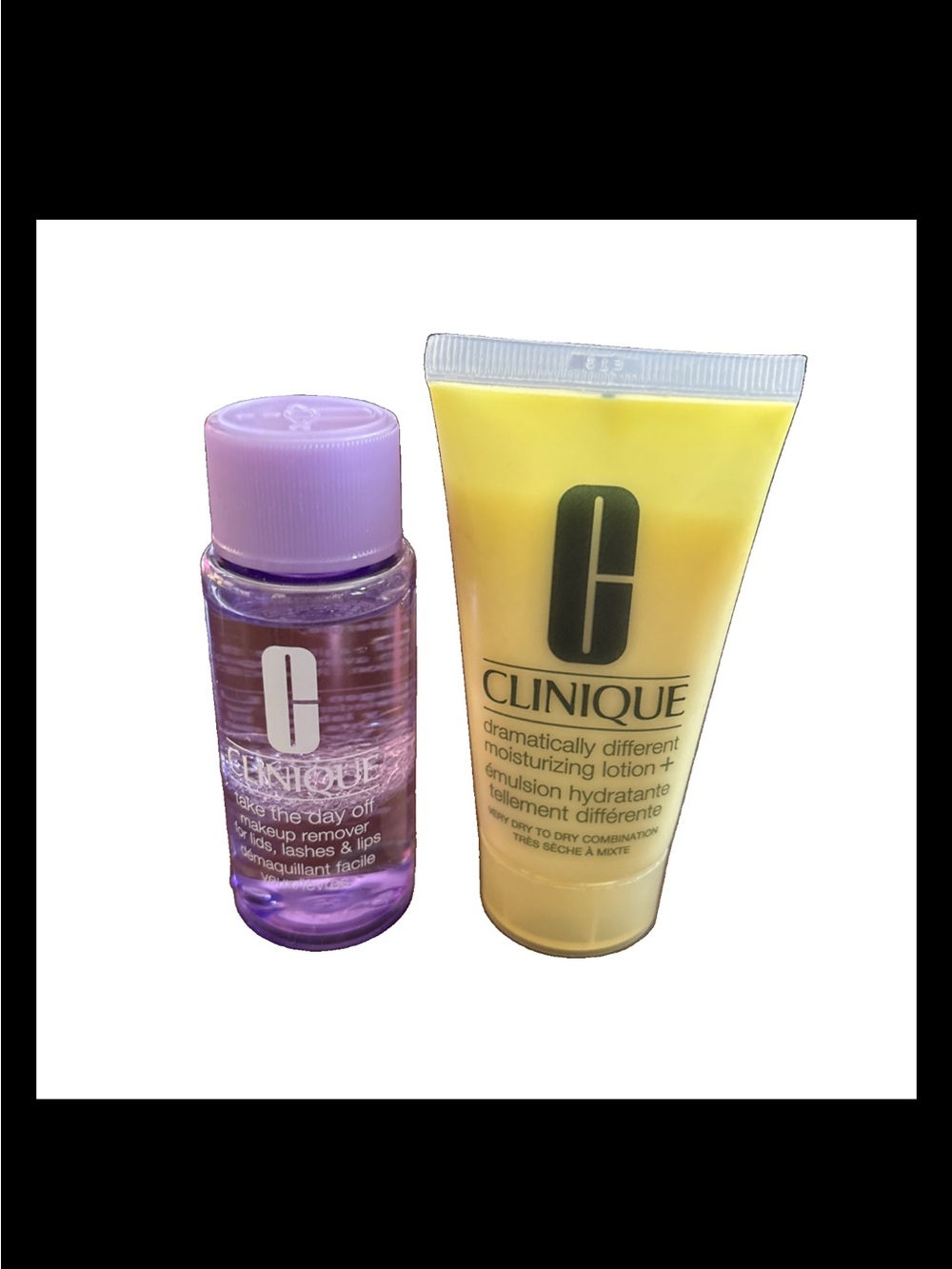 Clinique Yellow Moisturizing Lotion & Purple Makeup Remover Duo